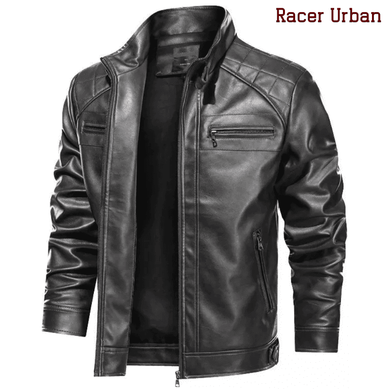 Jaqueta de Couro Masculina - Racer Urban