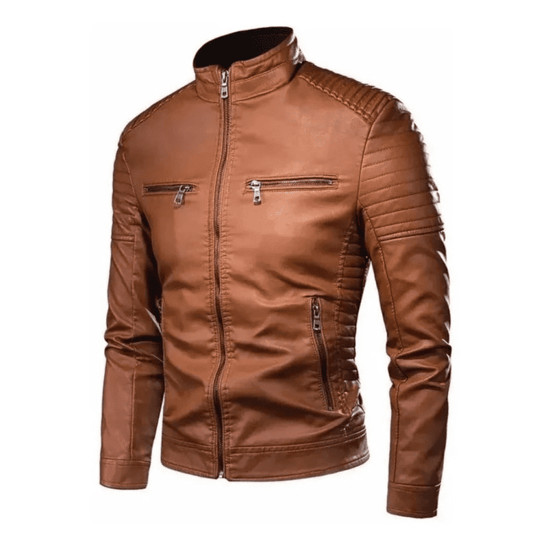 Jaqueta de Couro Masculina - Racer Urban