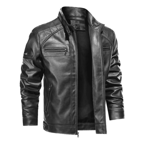 Jaqueta de Couro Masculina - Racer Urban